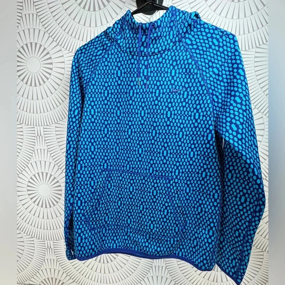Nike Thermafit Polkadot Hooded Pullover Sweatshirt‎ Size Small